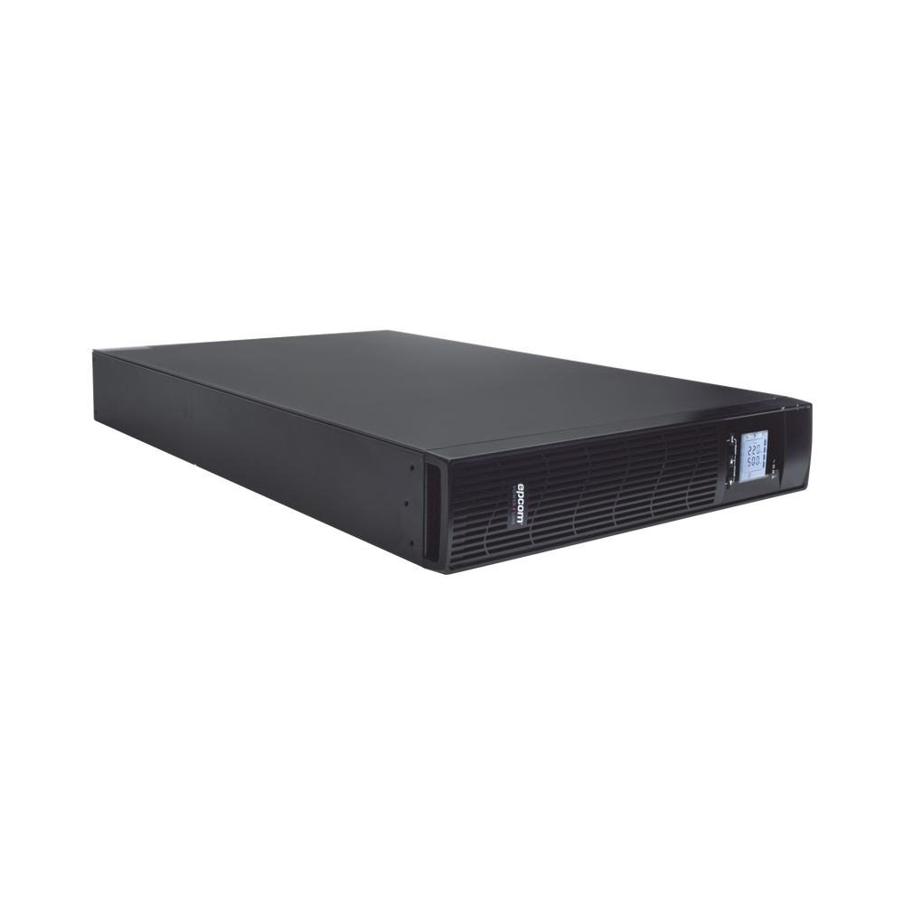 2000VA/1800W UPS / On-Line Double-Conversion Topology / 120 Vac Input and Output / NEMA 5-20P Input Plug / Configurable LCD Display / Rack/Tower Format