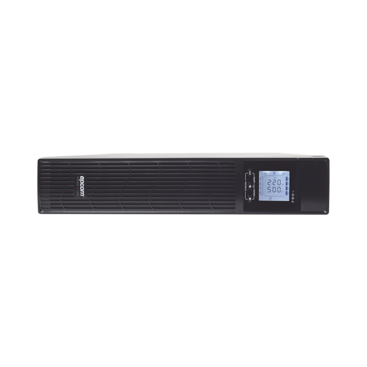 UPS de 2000VA/1800W / Topología On-Line Doble Conversión / Entrada y Salida de 220 Vca / Clavija de Entrada NEMA 5-20P / Pantalla LCD Configurable / Formato Rack/Torre