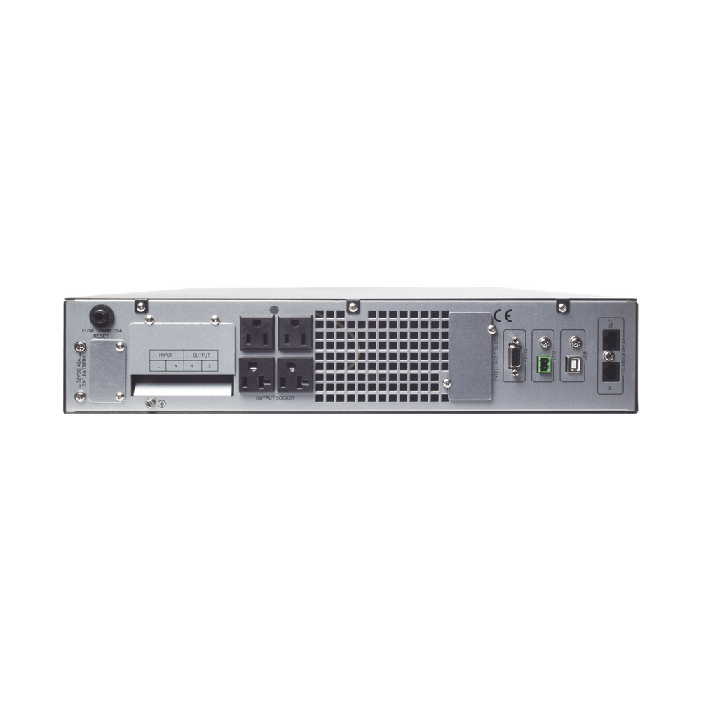 3000VA/2700W UPS / On-Line Double-Conversion Topology with Internal Batteries / 120 Vac Input and Output / NEMA L5-30P Input Plug / Configurable LCD Display / Rack/Tower Format