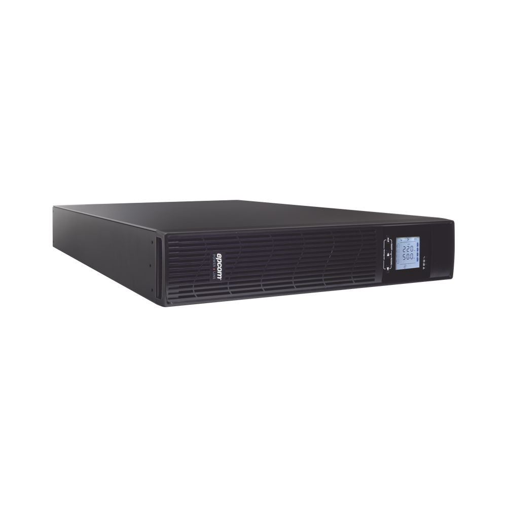 3000VA/2700W UPS / On-Line Double Conversion Topology / 220 Vac Input and Output / NEMA 5-30P Input Plug / Configurable LCD Display / Rack/Tower Format