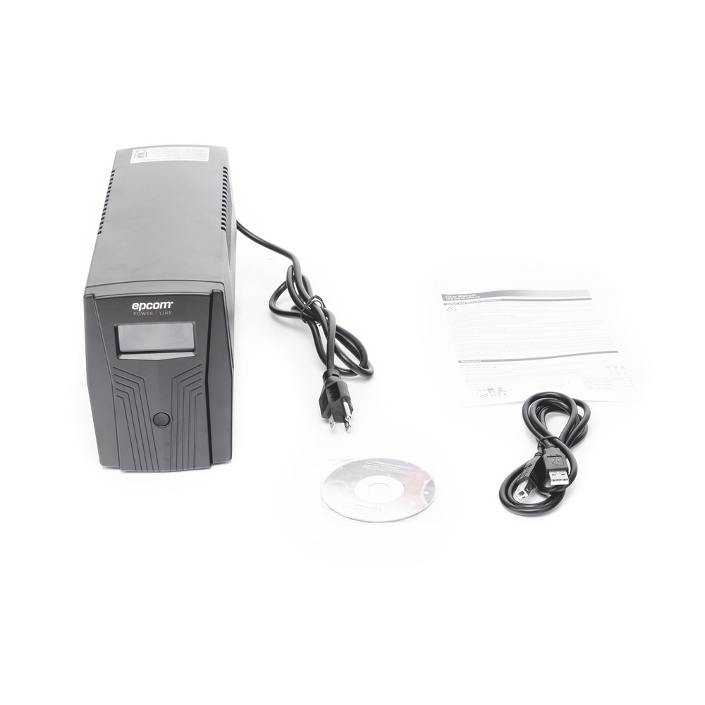 600VA/360W UPS / Line Interactive Topology / 220 Vac Input and Output / 80-150 Vac AVR Voltage Regulator / NEMA 5-15P Plug / 4 NEMA 5-15R Outlets