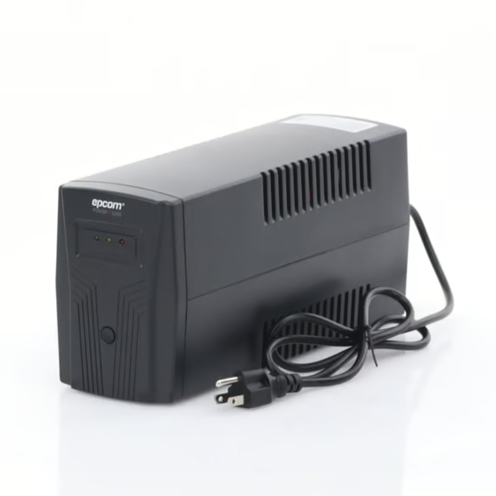 UPS de 850VA/510W / Topología Línea Interactiva / Entrada y Salida 120 Vca / Regulador de Voltaje AVR 80-150 Vca / Clavija NEMA 5-15P / 4 Tomas NEMA 5-15R