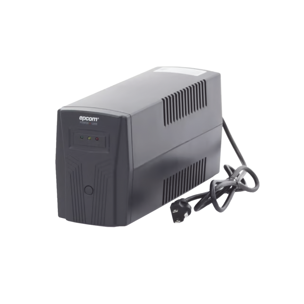 UPS de 850VA/510W / Topología Línea Interactiva / Entrada y Salida 120 Vca / Regulador de Voltaje AVR 80-150 Vca / Clavija NEMA 5-15P / 4 Tomas NEMA 5-15R