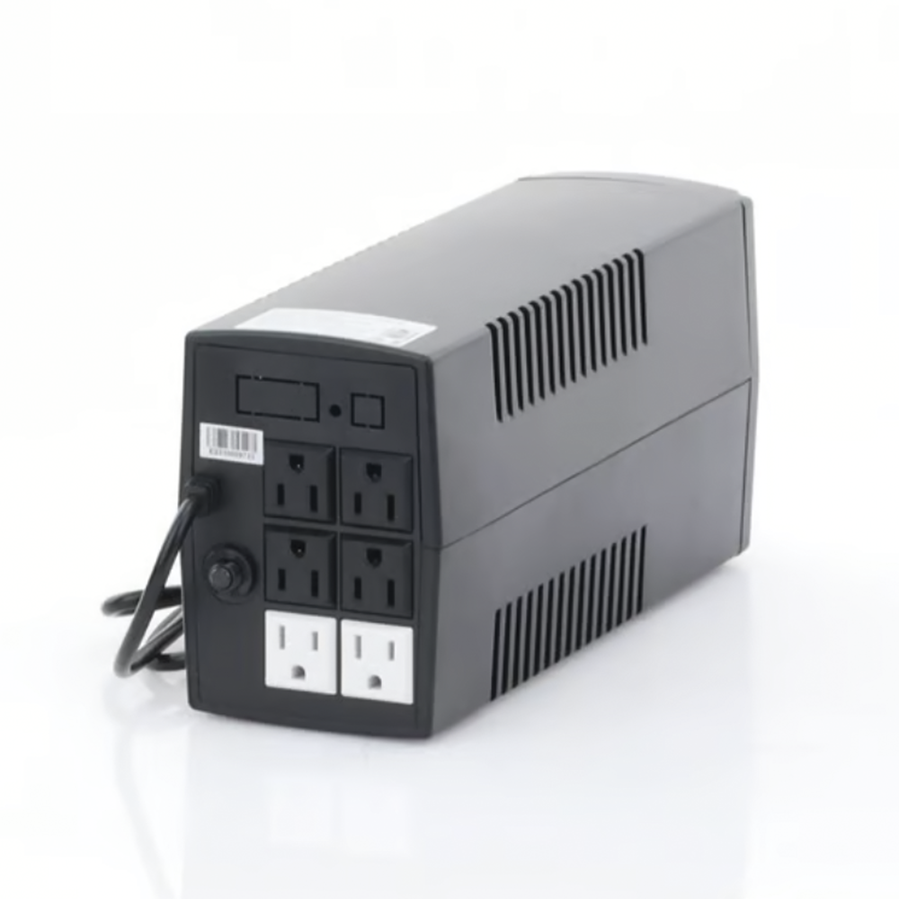 UPS de 850VA/510W / Topología Línea Interactiva / Entrada y Salida 120 Vca / Clavija NEMA 5-15P / 6 Tomas NEMA 5-15R