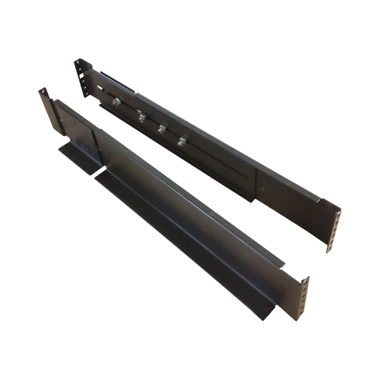 Kit de rieles para montaje de UPS Epcom Power Line en Rack / Gabinete de 4 postes, incluye un par de rieles con soporte en "L" compatible con: EPU1000RTOL2U, EPU2000RTOL2U y EPU3000RTOL2U 