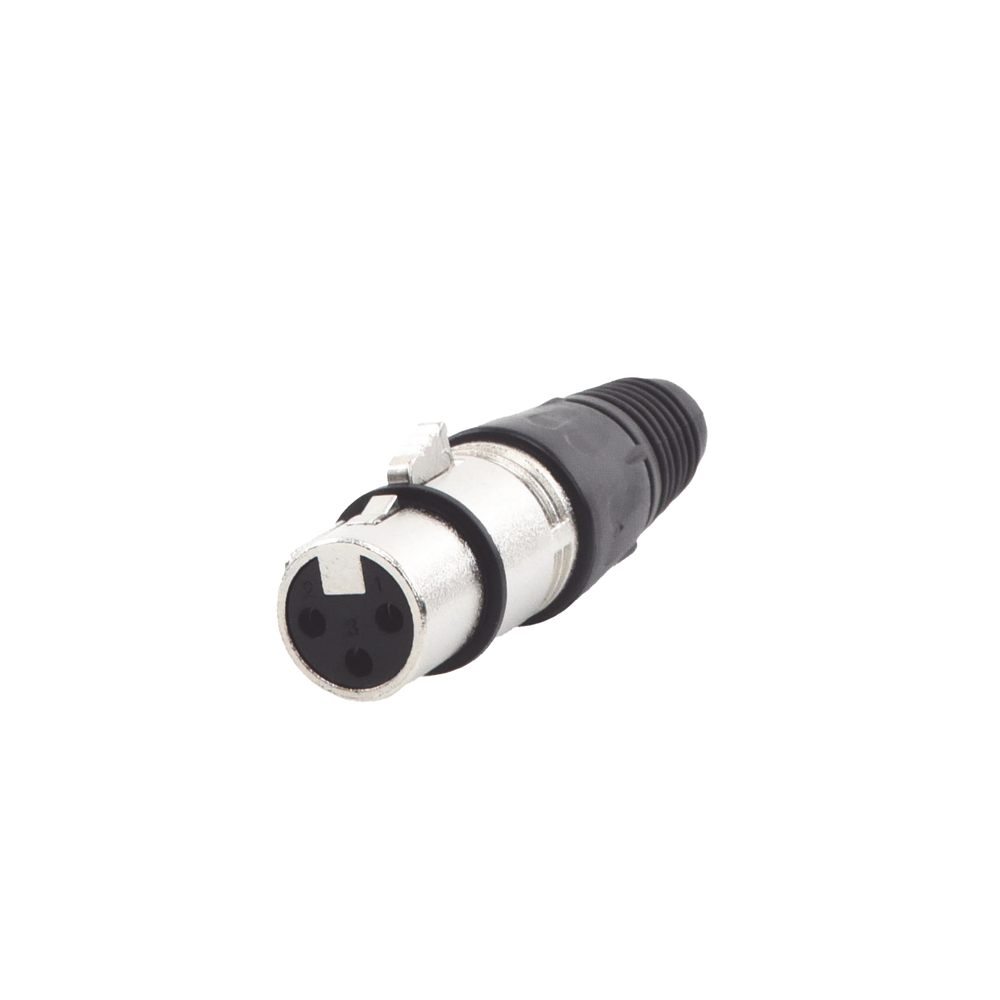 Conector XLR 3 Pines Hembra, Ideal para Conexiones de Micrófonos, Mezcladoras, Equipo de Audio Profesional