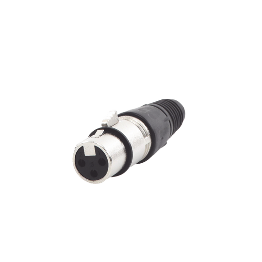 Conector XLR 3 Pines Hembra, Ideal para Conexiones de Micrófonos, Mezcladoras, Equipo de Audio Profesional