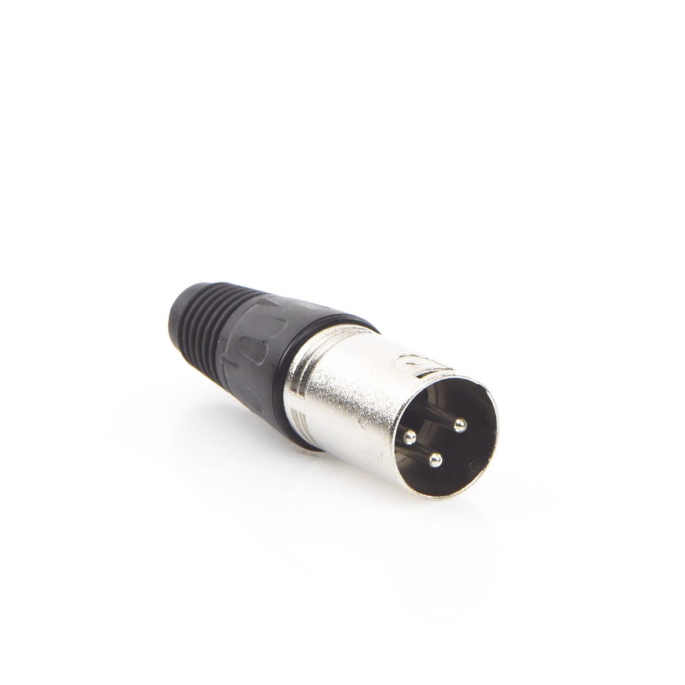 3-Pin XLR Male Connector, Ideal for Microphone Connections, Mixers, Professional Audio Equipment