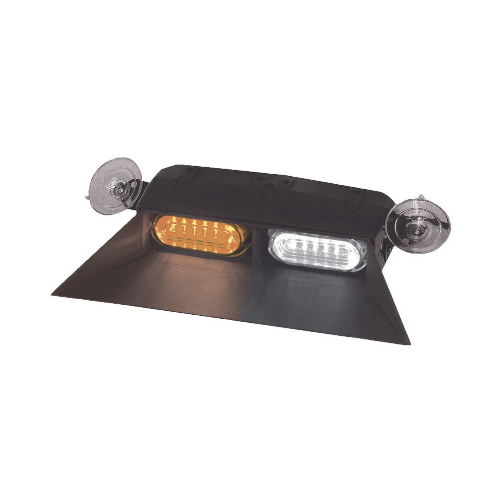 Luz interior de parabrisas con ventosa con visera color ámbar y claro