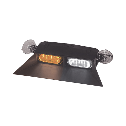 Luz interior de parabrisas con ventosa con visera color ámbar y claro
