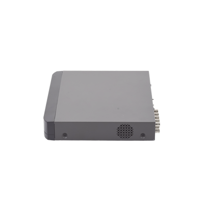 (COMPATIBLE HIK-CONNECT) DVR 4 Megapixel / 8 Canales TURBOHD + 4 Canales IP / 1 Bahía de Disco Duro / Audio por Coaxitro