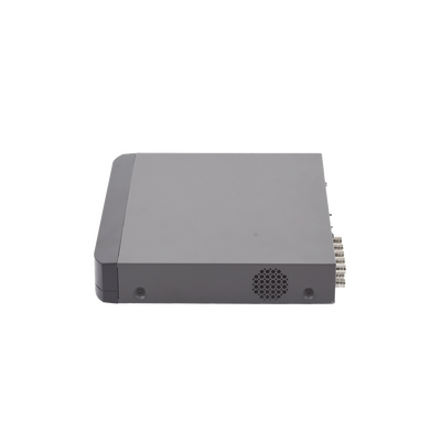 (COMPATIBLE HIK-CONNECT) DVR 4 Megapixel / 8 Canales TURBOHD + 4 Canales IP / 1 Bahía de Disco Duro / Audio por Coaxitro