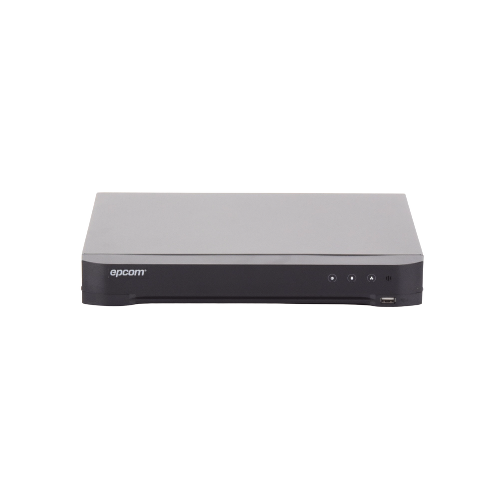 DVR 4 Megapixel / 16 Canales TURBOHD + 8 Canales IP / 1 Bahía de Disco Duro / Audio por Coaxitron / Evita Falsas Alarmas / Salida de Video en Full HD