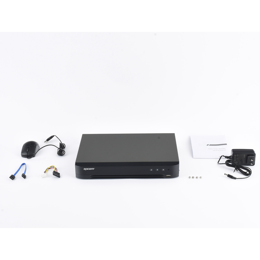 DVR 4 Megapixel / 16 Canales TURBOHD + 8 Canales IP / 1 Bahía de Disco Duro / Audio por Coaxitron / Evita Falsas Alarmas / Salida de Video en Full HD