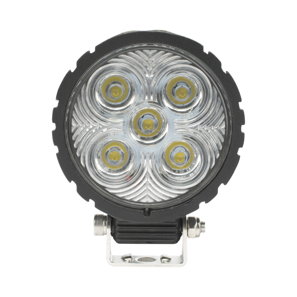 5-LED Work Light, Flood Beam, Round, 800 Lumens, 12-24 VDC