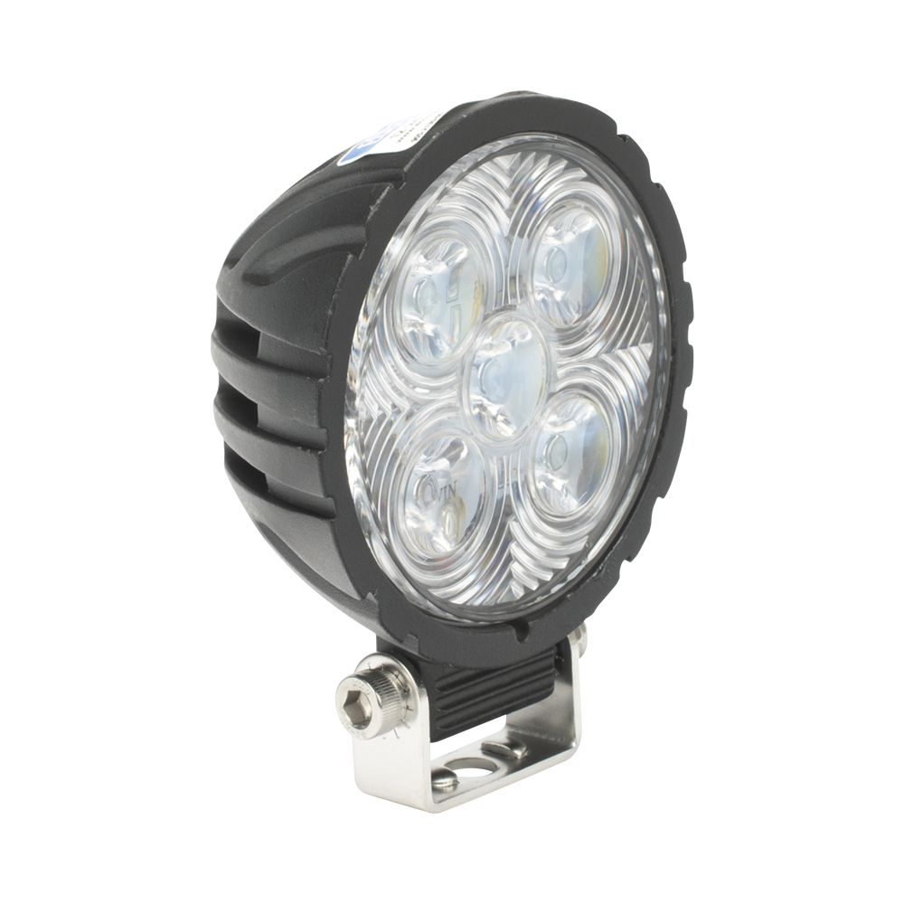 5-LED Work Light, Flood Beam, Round, 800 Lumens, 12-24 VDC