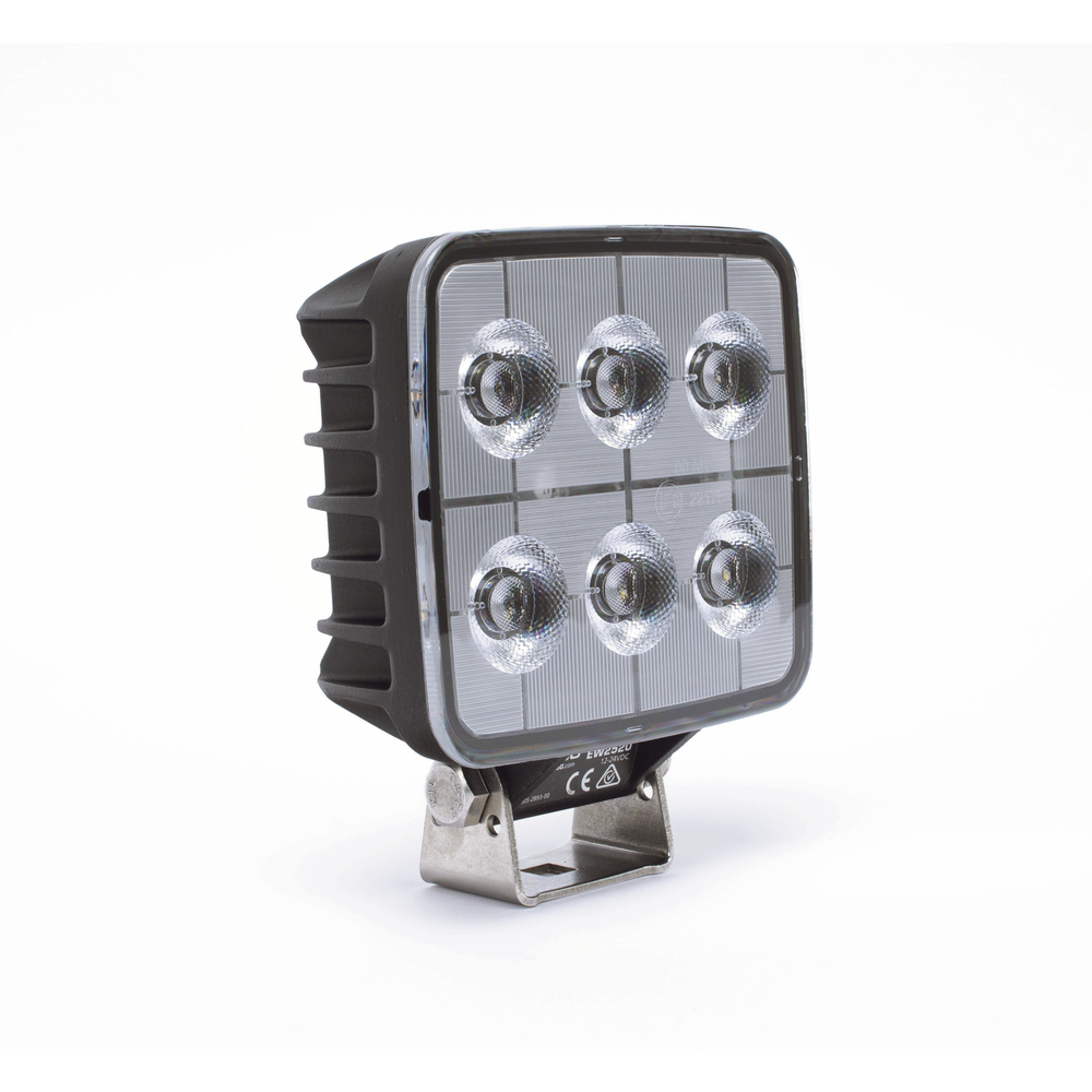 6 LED work light, 12-24 Vdc, 2800 lumens
