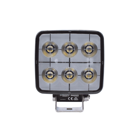 Luz de trabajo de 6 LED, 12-24 Vcd, 2800 lumenes