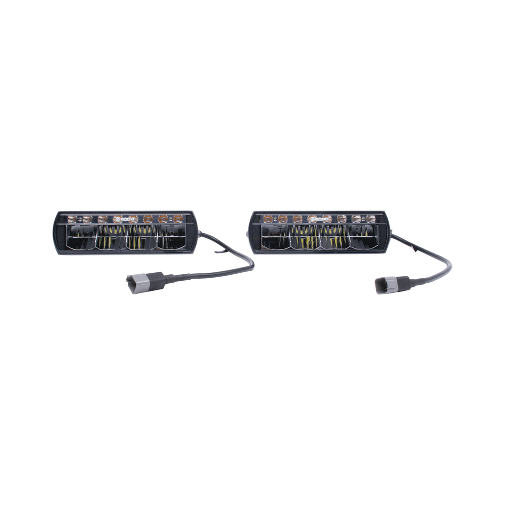 Luz LED de trabajo DOT, 12-24 V, con arnés de 10'