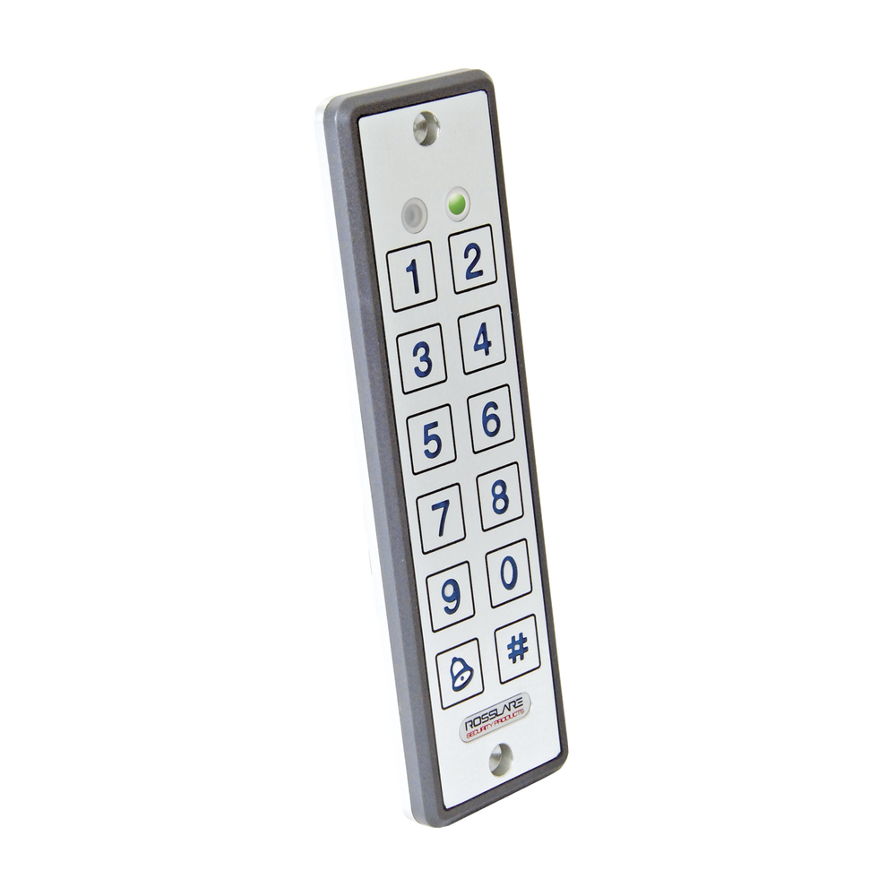 Lector ultra delgado de proximidad con teclado, capacidad de lectura de tarjetas ROSSLARE y HID, 125 Khz