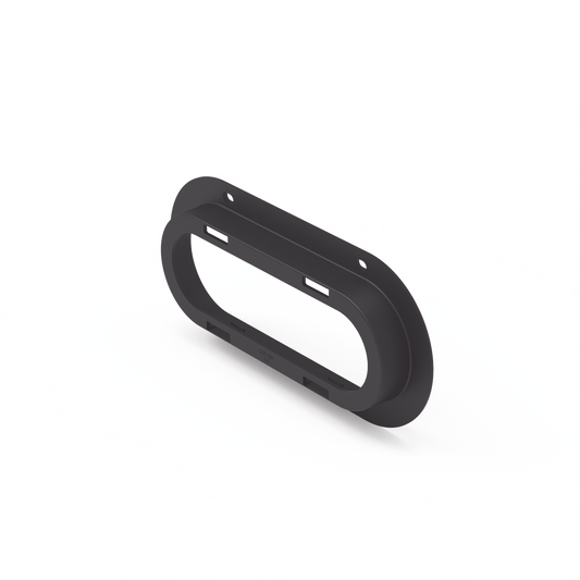 Brida de policarbonato, Color Negro, Accesorio para plafón Serie ED3060