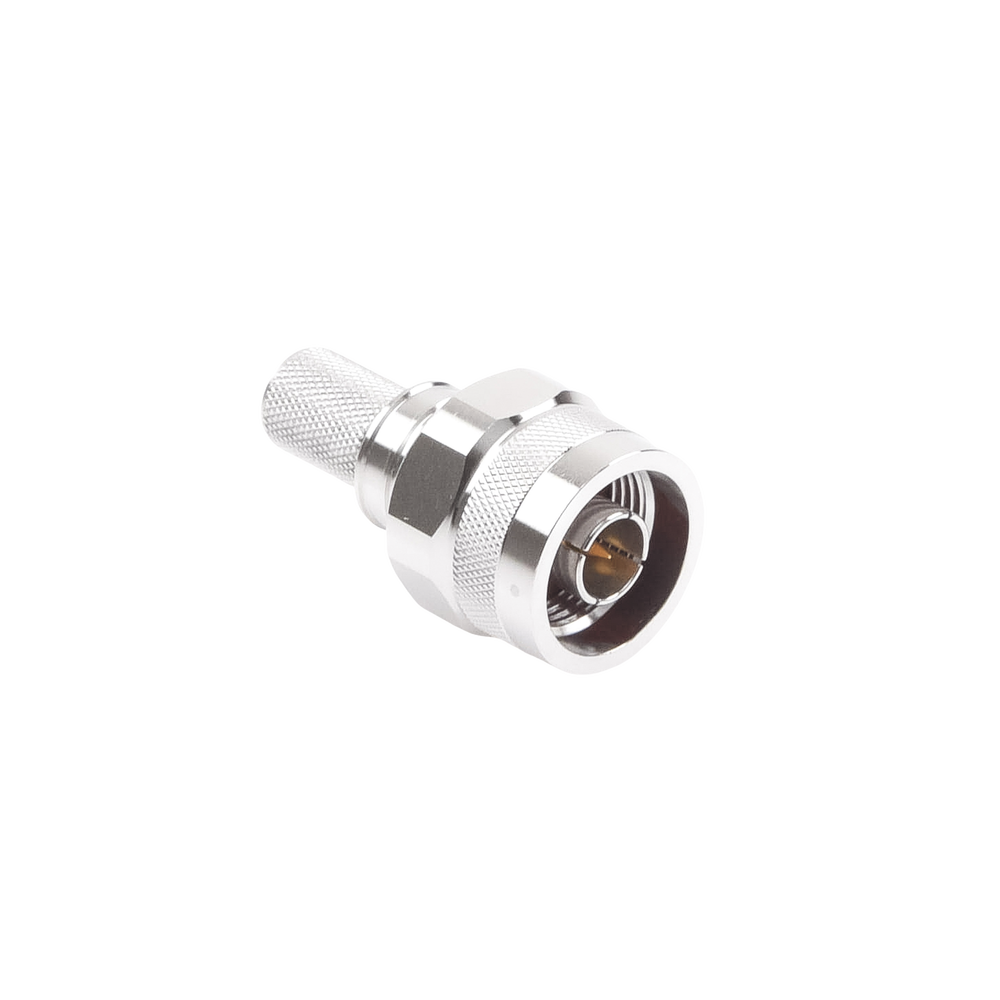N Male Foldable Hex Connector with Captive Pin for RG8 Cables