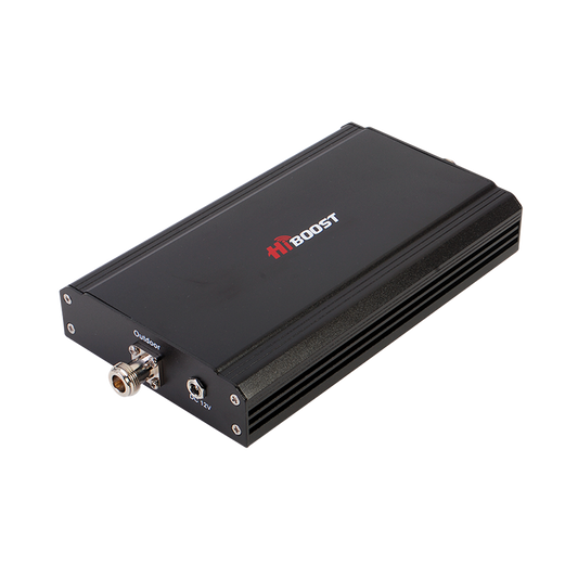 Amplificador de señal celular de banda sencilla, especial para las tecnologías 3G o 2G,  cubre áreas de hasta 1200 metros cuadrados. Amplifica la banda de frecuencia de 850 MHz (Banda 5) con una ganancia máxima de 60 dB. 