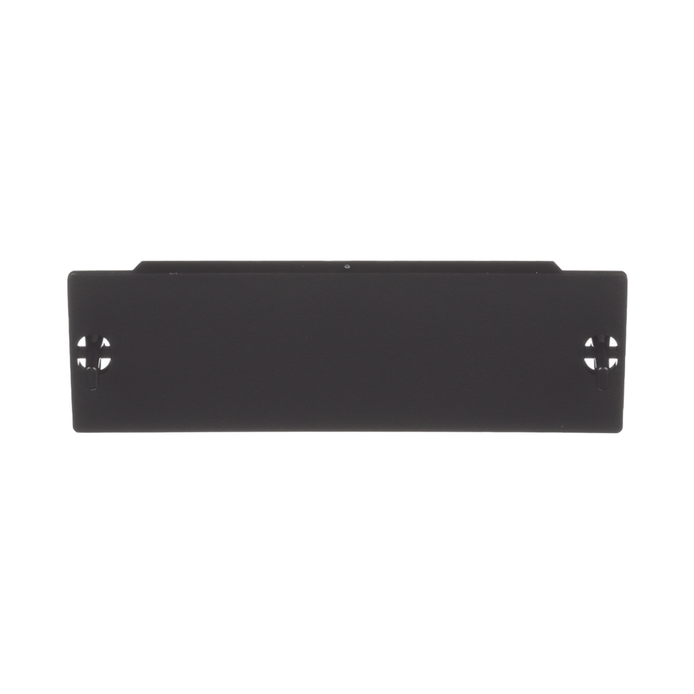 Placa Ciega FAP, Para Reservar Espacio de Uso Futuro en Paneles de Fibra Óptica, Color Negro