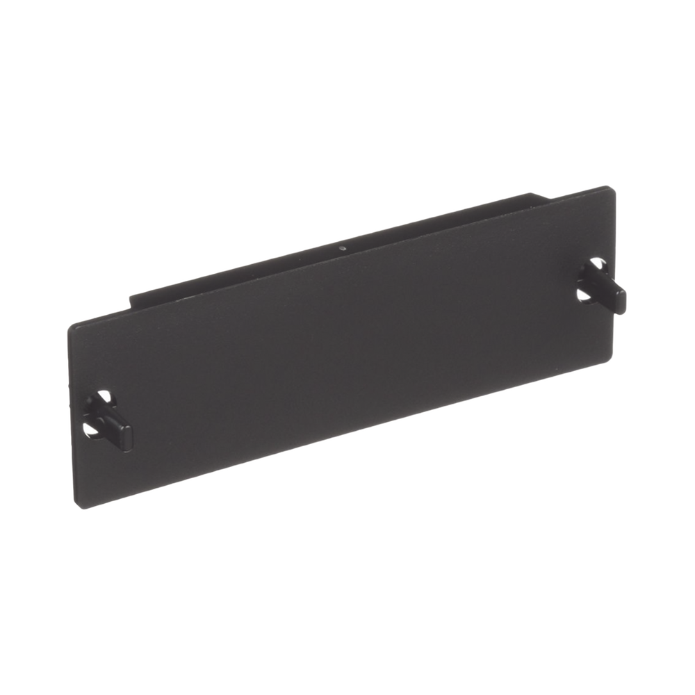 Placa Ciega FAP, Para Reservar Espacio de Uso Futuro en Paneles de Fibra Óptica, Color Negro