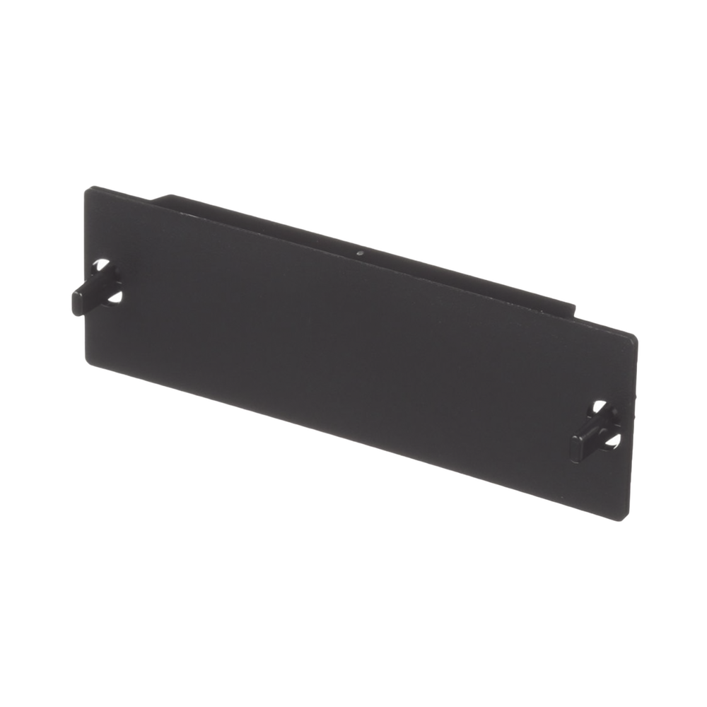 Placa Ciega FAP, Para Reservar Espacio de Uso Futuro en Paneles de Fibra Óptica, Color Negro