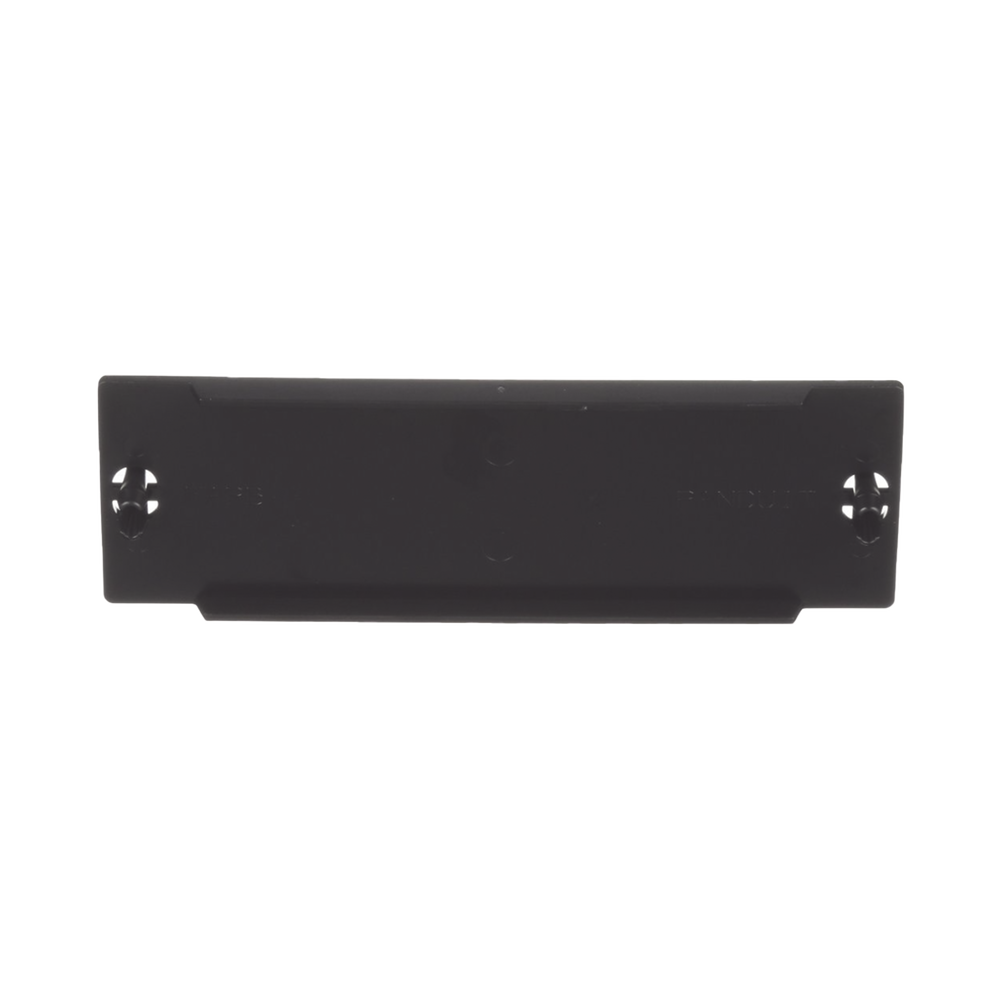 Placa Ciega FAP, Para Reservar Espacio de Uso Futuro en Paneles de Fibra Óptica, Color Negro