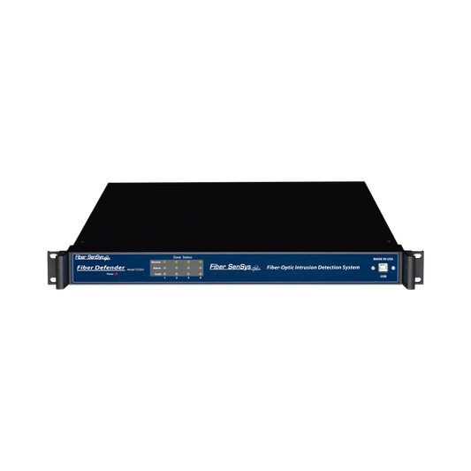 Sensor de Seguridad Perimetral por Fibra Óptica Sensitiva / Para Montaje en Rack (19'') / 4 Zonas de Protección/ De 0 hasta 800m