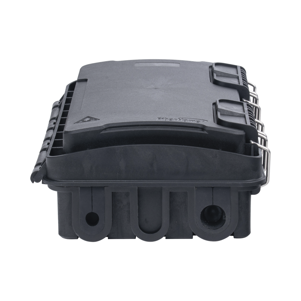 Fiber Optic Distribution Box, Up to 96 Splices, Outdoor IP65, Black