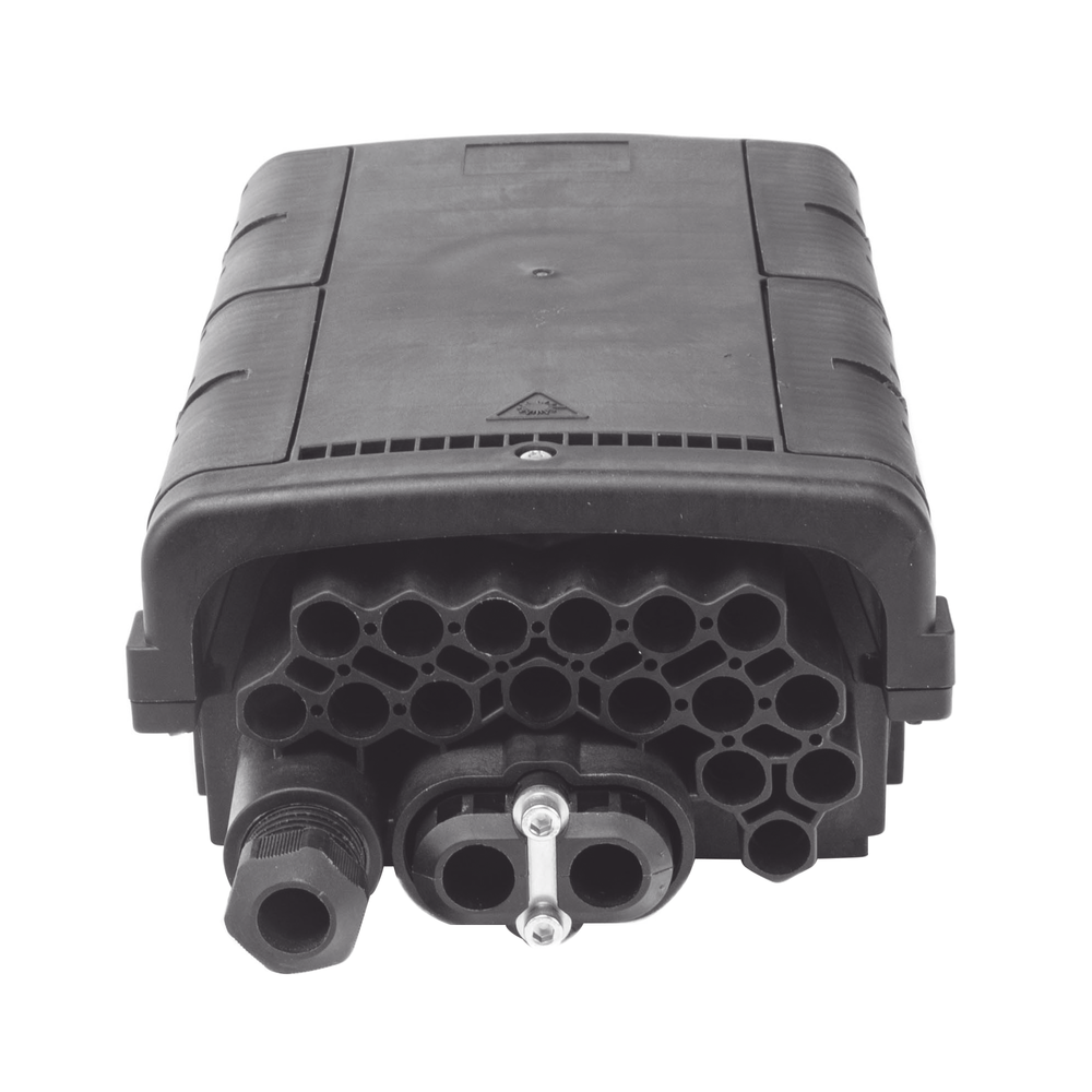 Fiber Optic Distribution Box for 48 splices with 16 SC/APC couplers, direct burial, IP68