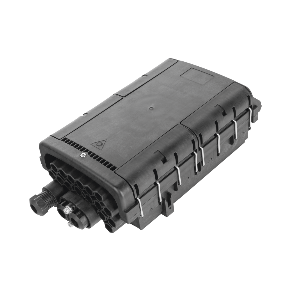 Fiber Optic Distribution Box for 48 splices with 16 SC/APC couplers, direct burial, IP68