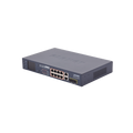 Switch PoE+ / distancia 250 metros / 8 puertos + 2 combo TP/SFP gigabit y pantalla LCD para monitoreo