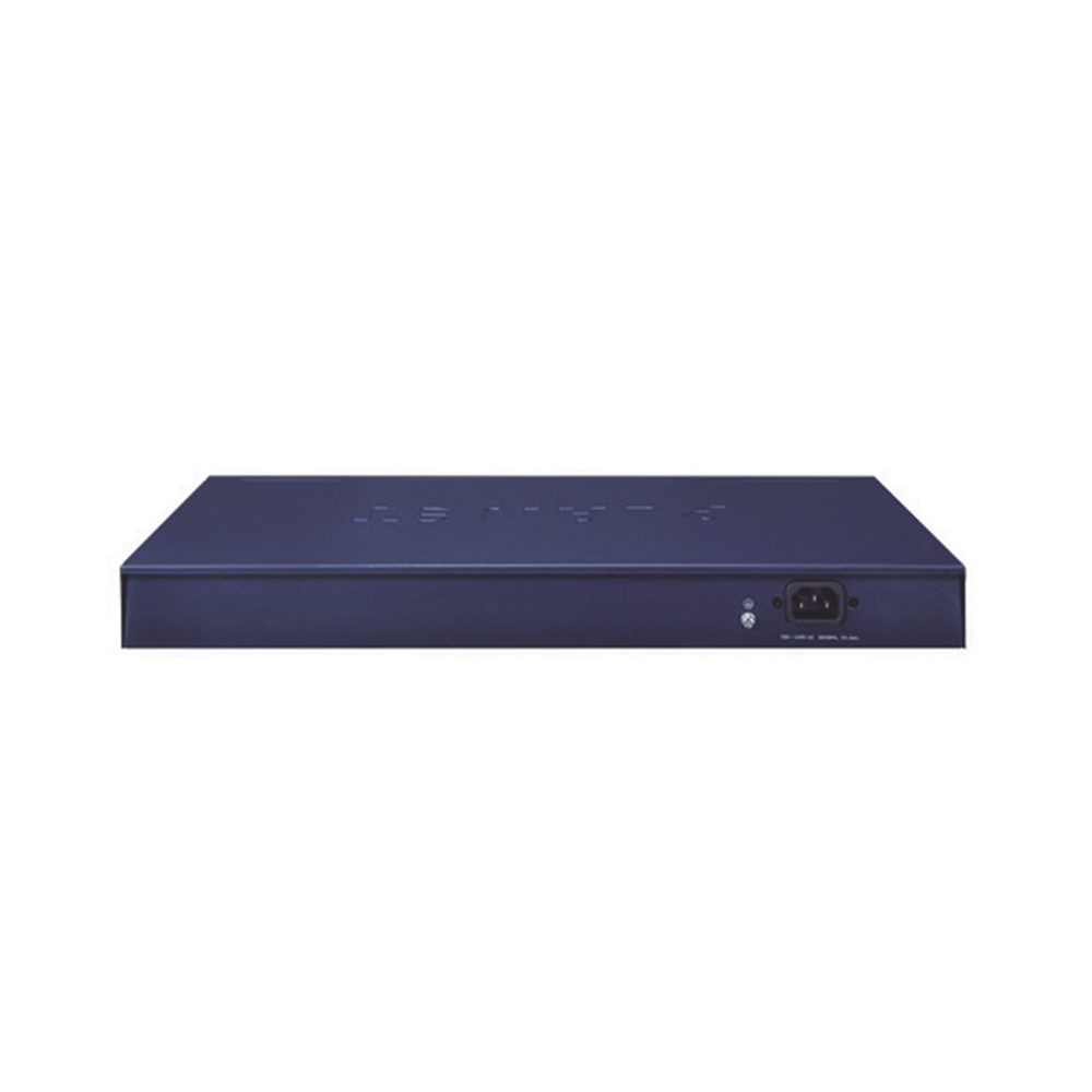 Switch No Administrable de 24 Puertos PoE 10/100TX 802.3af/at, 2 Combo TP/SFP Gigabit y Pantalla LCD para Monitoreo y Configuración Básica de PoE, Hasta 300 Watts