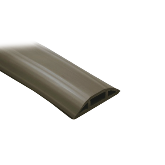 Canaleta flexible color cafe de PVC auto extinguible tramo de 2.5m