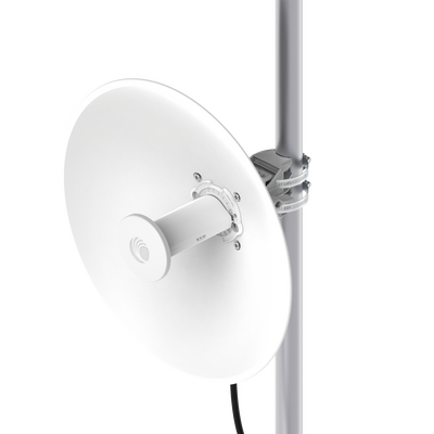 ePMP Force 4525L para zonas con alta interferencia, hasta 1+ Gbps, 5150 - 5920 MHz, 802.11 ax, Antena de 25 dBi, latenci