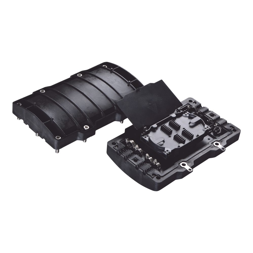 Horizontal Fiber Optic Distribution Box, up to 48 splices, Outdoor IP68