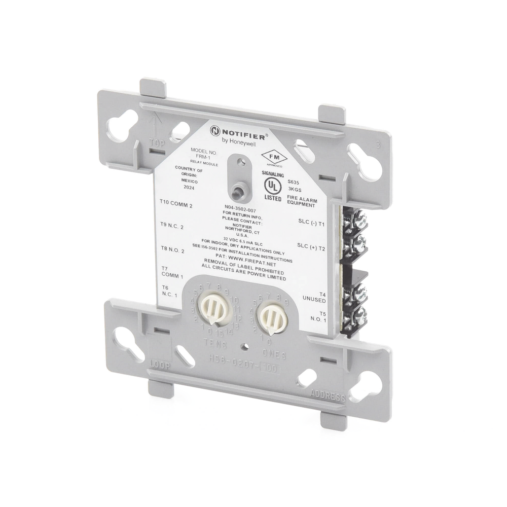 Módulo de Relevador / Direccionable / Tecnología FlashScan® / Doble relevador / Comatible con Paneles Direccionables Notifier