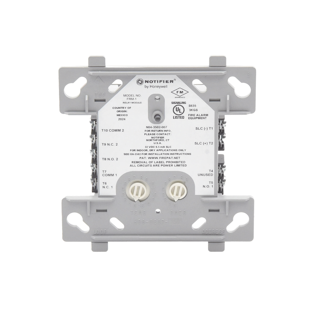 Módulo de Relevador / Direccionable / Tecnología FlashScan® / Doble relevador / Comatible con Paneles Direccionables Notifier