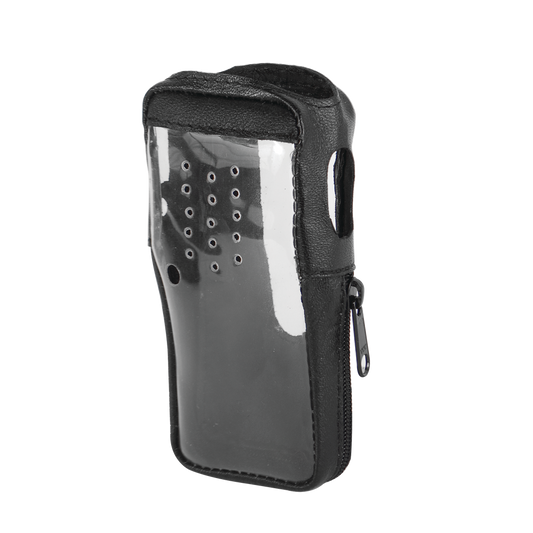 Funda de Piel Reforzada V1 con Cubierta de Plástico para Radios TK-2000K, TK-3000K