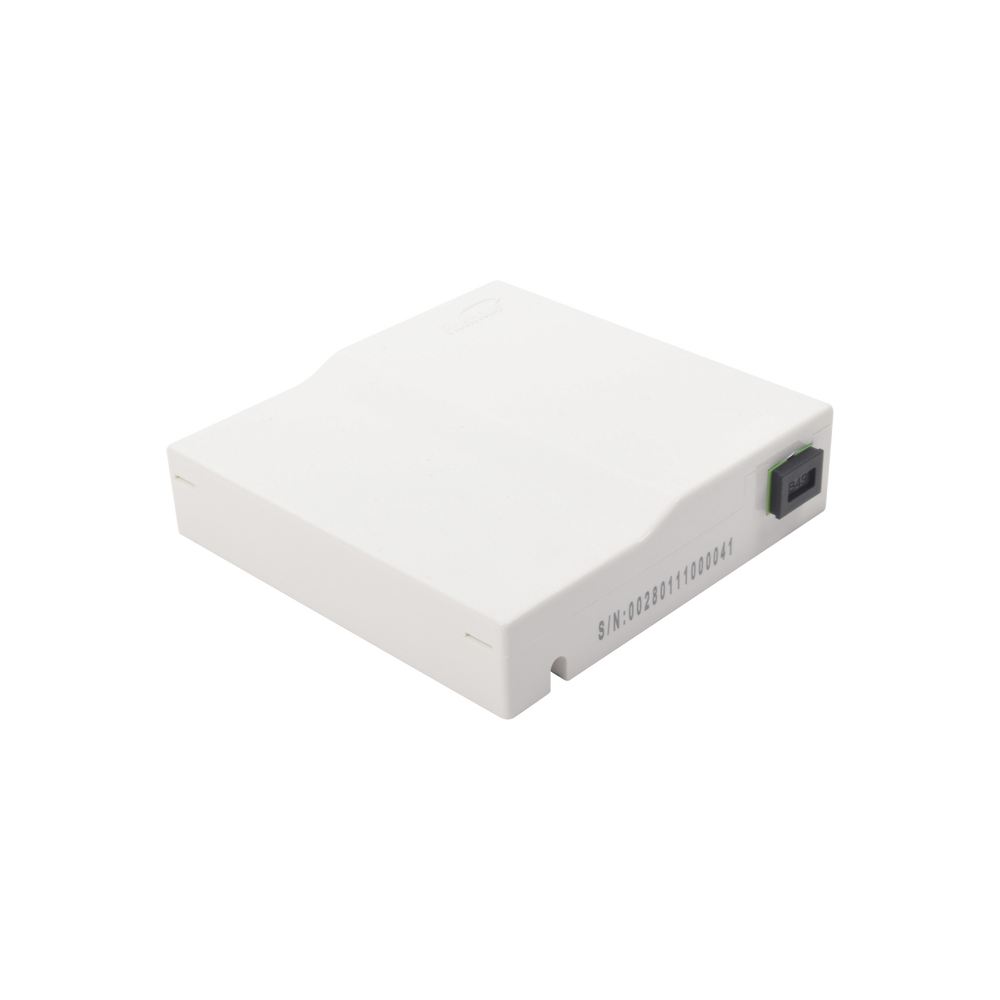 Fiber Optic Terminal Box (Rosette) with one SC/APC Coupler, White