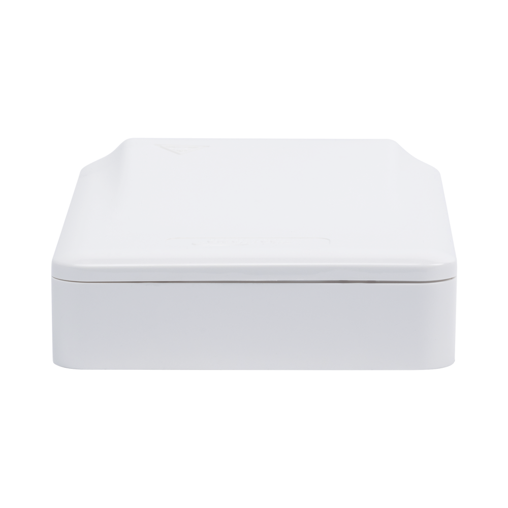 Fiber Optic Terminal Box (Rosette) with 2 SC/APC couplers, white