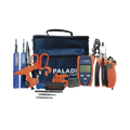 Kit de Herramientas Pro Plus para Instalación de Fibra Óptica con accesorios de limpieza de puertos/conectores, desforradoras de fibra óptica  y medidor de potencia