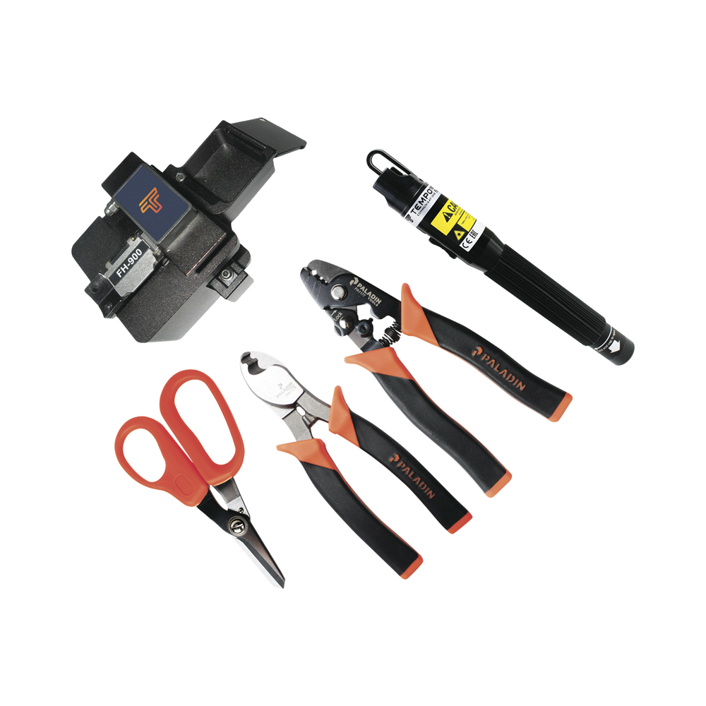 Kit de Herramientas para Terminación de conectores de Fibra Óptica Prepulidos con cleaver de 2 pasos