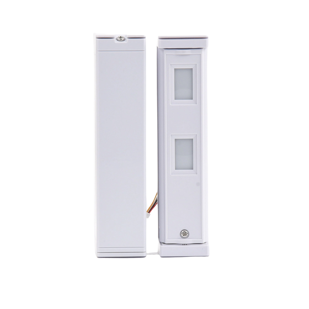 Sensor de Movimiento / Tipo Cortina / Ajuste de detección 2m o 5m / 100% Exterior / Inalambrico (Alimentación)/Compatible con cualquier panel de alarma / Proteja fachadas, puertas, ventanas, balcones y mas!