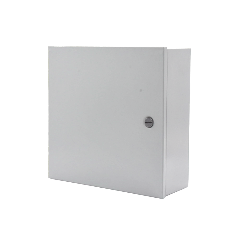 Gabinete de Acero, Uso Interior (Nema 1)  de 40 x 40 x 15 cm con Placa Interna, Tipo Telefónico.