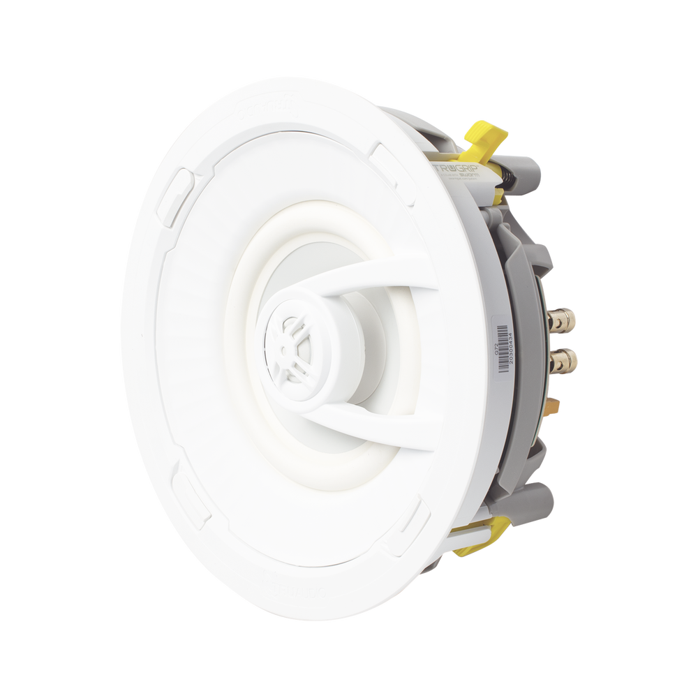 Ghost Series 7" In-Ceiling Speaker, TruGrip Design, Tool-Free Installation, White Polypropylene Woofer with Quick Connect